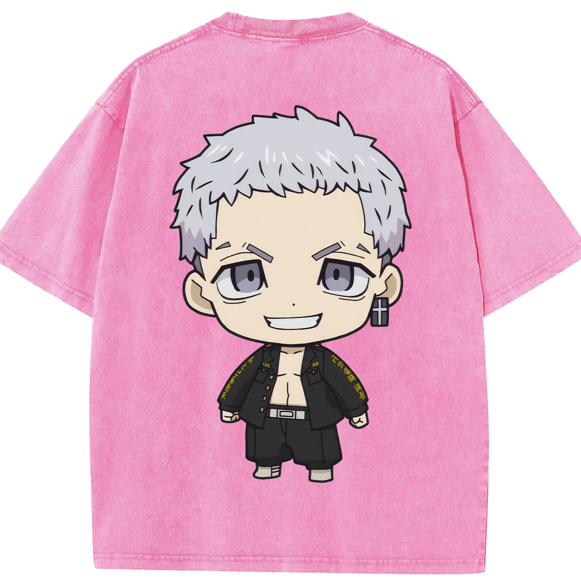 （画像用） 東京リベンジャーズ Tokyo Revengers 綿100% ヴィンテージ風 半袖Tシャツ（背面プリント）